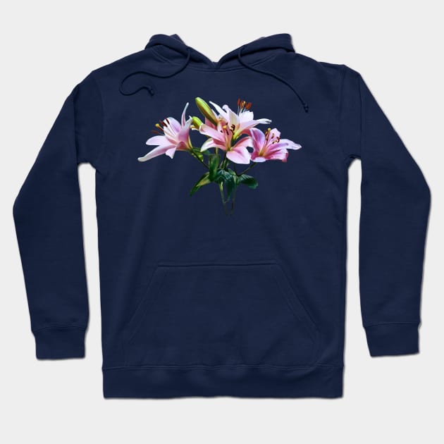 Bouquet of Pink Lilies Hoodie by SusanSavad